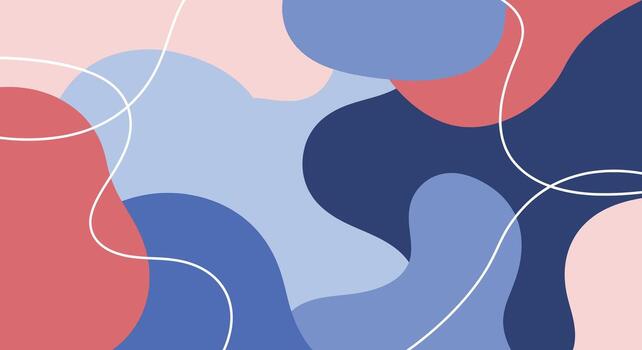 resumen fluido formas en calmante azul y rosado tonos crear un moderno fondo vector