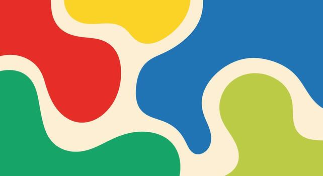 vibrante orgánico formas superposición creando un vistoso resumen antecedentes vector