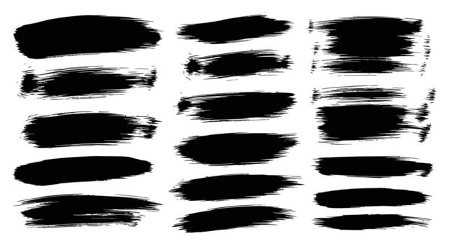 Grunge brush strokes provide a dynamic abstract background element for designs vector