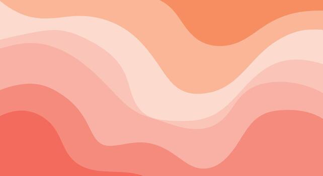 Coral hues create a flowing abstract gradient background design vector