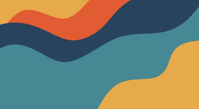 Abstract wavy background art with colorful layers and stylish design vector