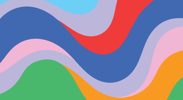 vibrante resumen antecedentes caracteristicas un dinámica interacción de vistoso ondulado formas vector