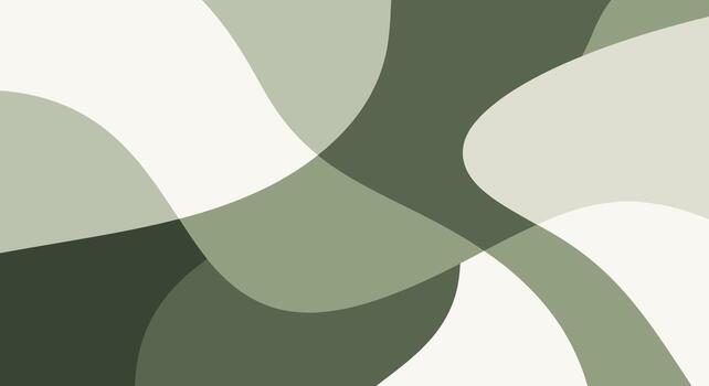 elegante fondo caracteristicas superposición curvas en apagado aceituna y blanco tonos vector