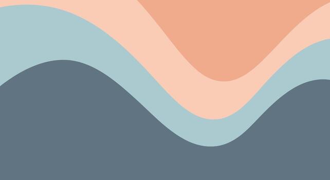 Delicate pastel waves create a soft and modern background design vector