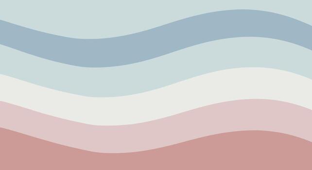 Abstract pastel waves create a serene background for designs and artistic projects vector