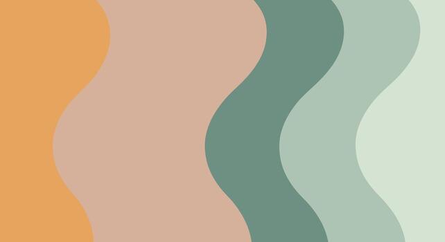 elegante antecedentes con curvo ola líneas en pastel color esquema vector