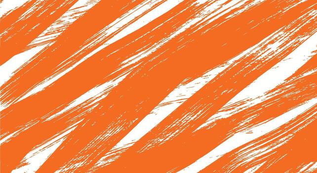 Striking orange brushstrokes create a dynamic artistic abstract background vector