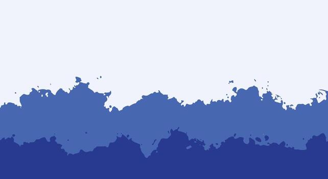 Dynamic blue watercolor splash creates a modern abstract background with depth and artistic flair vector