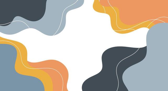 Modern abstract background with elegant wave shapes and soft colors for trendy designs and branding vector