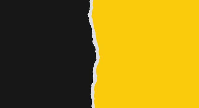 sorprendentes contraste con Rasgado negro y amarillo papel para dinámica moderno creativo proyectos y antecedentes utilizar vector