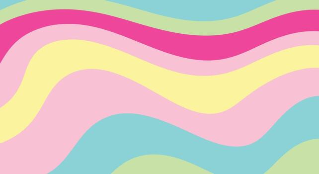 Pastel candy waves flowing gently creating a sweet playful background for delightful designs and fun projects vector