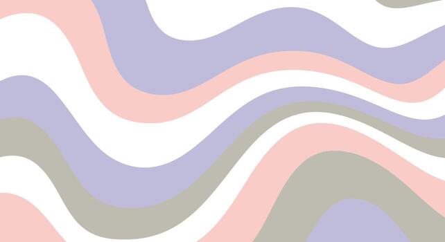 Soothing pastel waves create a calming modern abstract background perfect for design projects vector