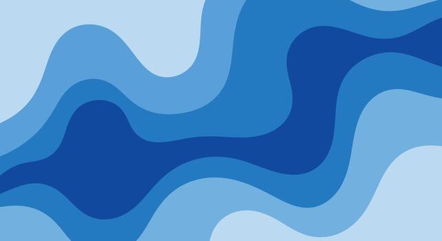 dinámica fluido ola modelo en sombras de azul, moderno resumen antecedentes para diseño proyectos vector