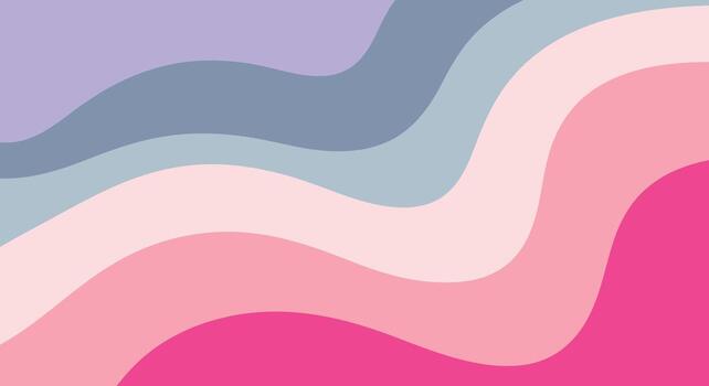 Vibrant pastel waves create a calming, modern abstract background perfect for design. vector