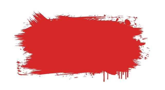 Dynamic red paint splash and splatter offers energetic texture for impactful graphic design backgrounds. vector
