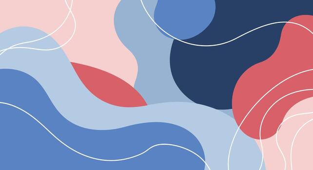 Modern abstract fluid background with soft pastel waves and elegant white lines for design vector