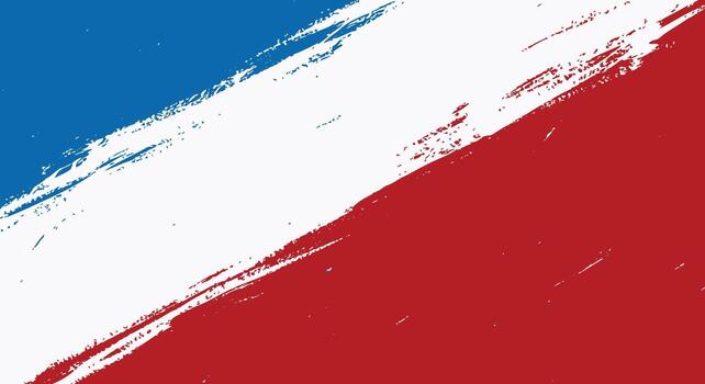 Vibrant abstract brush strokes in bold red, white, and blue create a dynamic and patriotic background. vector