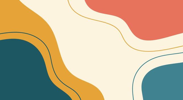 resumen moderno orgánico formas crear un vibrante, de inspiración retro antecedentes para diseño proyectos vector