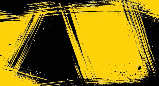 Dynamic yellow and black grunge texture background for impactful design projects and modern style vector