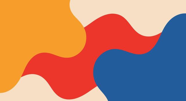 Vibrant abstract shapes in bold primary colors create a dynamic modern design perfect for backgrounds vector