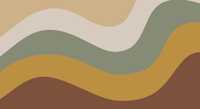 Calming earthy tones create a modern abstract flowing wave background for design projects and stylish presentations vector