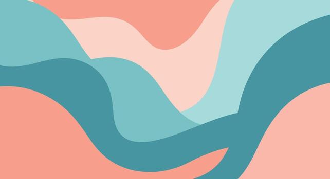 Serene pastel waves create calming modern backdrop for creative projects and stylish presentations vector