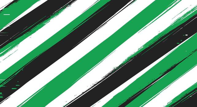 dinámica verde blanco negro inclinado rayas crear negrita impactante moderno antecedentes diseño elemento para creativo proyectos vector