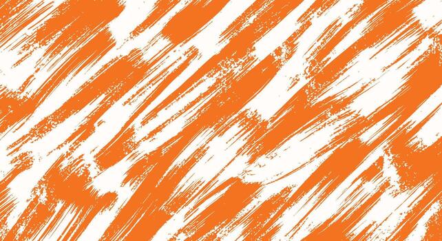dinámica naranja Pinceladas en blanco antecedentes crear vibrante resumen obra de arte para moderno diseño vector