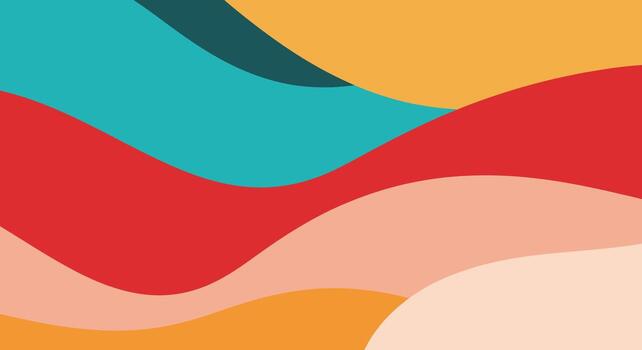 Vibrant abstract background with retro color palette adding a modern, energetic feel to your designs vector
