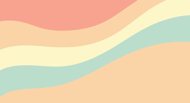 Soft pastel waves create a calming, aesthetic background for modern design and branding projects vector