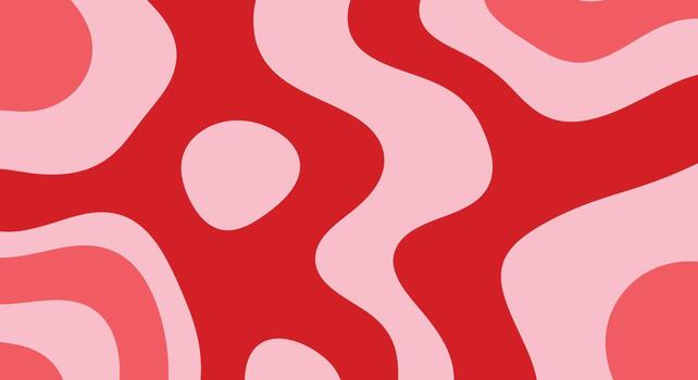 vibrante resumen fluido formas en negrita rojo y suave rosa, moderno diseño fondo vector