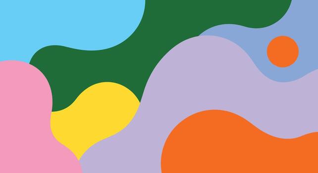 Modern abstract design with vibrant colors creating a playful and inviting background wallpaper vector