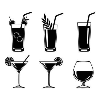 Art of collection of assorted ice cream cones and popsicles with various flavors and toppings, isolated on a white background vector