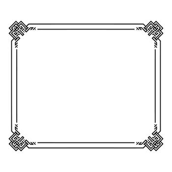 Arte de de doce florido decorativo marcos y fronteras en varios formas y estilos, aislado en blanco antecedentes vector