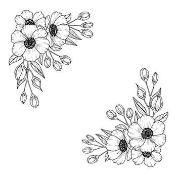 Art of handdrawn olive branch wreath with olives and leaves, isolated on white background, creating a beautiful botanical frame for design vector