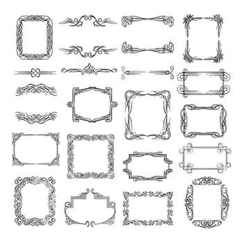 Art of an ornate oval table mirror with a decorative pink frame and a reflective surface, isolated on white background vector