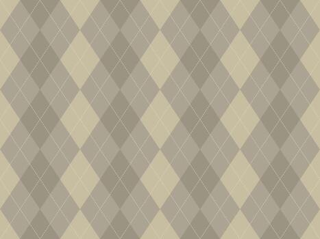Elegant argyle pattern in muted beige tones. Perfect for sophisticated backgrounds, textiles, or website design. vector
