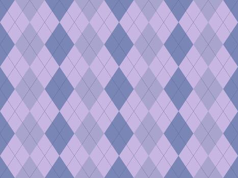 Elegant argyle pattern in soft lilac and blue hues. Perfect for backgrounds, textiles, or stationery. Subtle texture and classic design offers versatility for various projects. vector
