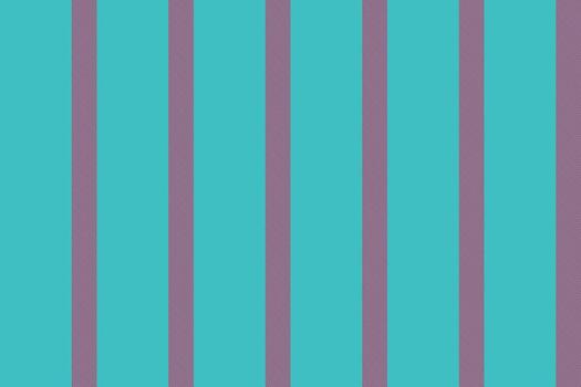 Designer fabric texture, teal seamless lines vertical. Colourful background pattern stripe textile in cyan and bright colors. vector