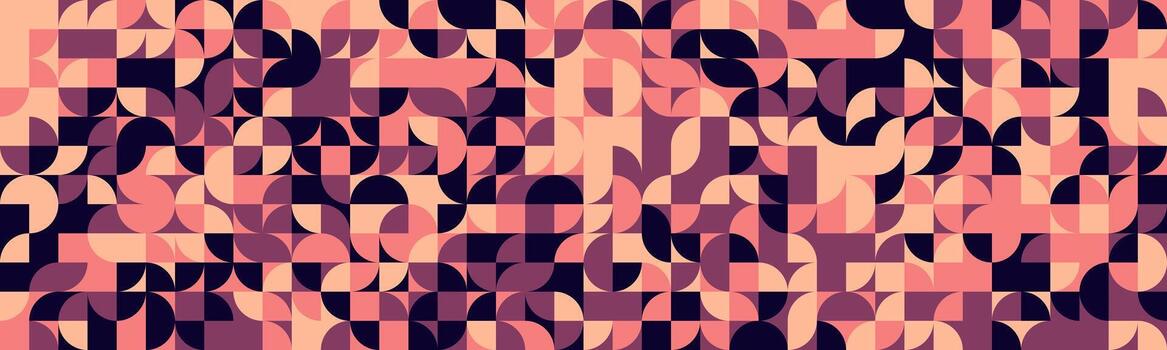 un rosado y púrpura resumen modelo con muchos diferente formas vector