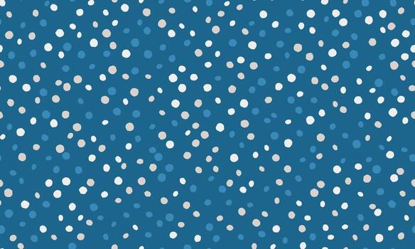 encantador dispersado puntos modelo en un profundo azul antecedentes. Perfecto para sitios web, textiles, embalaje, o ninguna proyecto necesitando un juguetón aún sofisticado tocar. vector