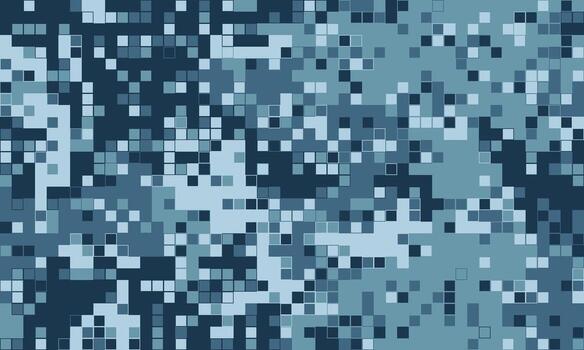 Abstract pixelated background in shades of blue. Perfect for technology, digital art, or modern design projects. vector