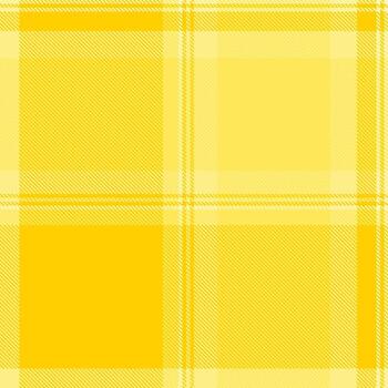 Vibrant yellow plaid pattern, perfect for textile design, website backgrounds, or cheerful branding. This seamless texture evokes feelings of warmth, optimism, and summer. vector