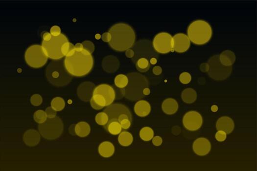 Golden bokeh background with blurred circles vector