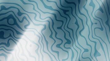 elegant svartvit Marin abstrakt ljus blå topografisk Karta bakgrund animering med vågig rader och ljus rörelse skapande djup video