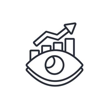 predictive analytics icon. vector