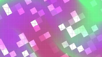 abstracts blinka fyrkant abstrakt pixelated rörelse bakgrund med vibrerande färger och skiftande geometrisk mönster animering video