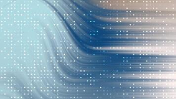 mjuk stål lutning abstrakt blå lutning bakgrund med strömmande ljus ränder och halvton prickar för modern presentation video