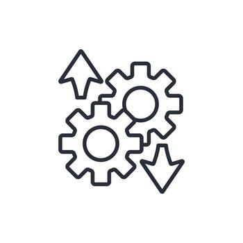 development line icons style vector