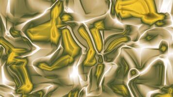plast skugga abstrakt animerad bakgrund med virvlande gul och vit gradienter skapande dynamisk organisk former video